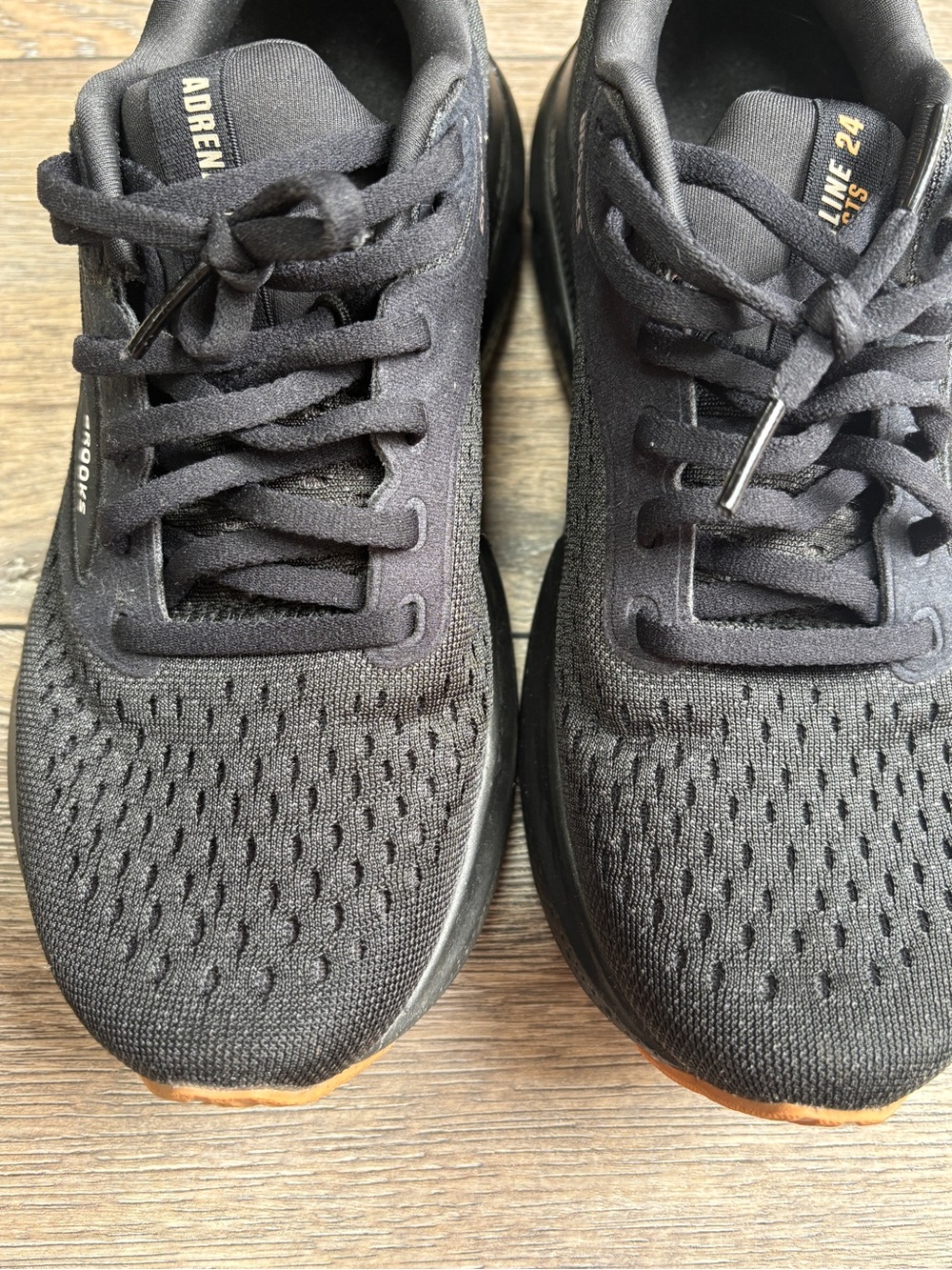 Brooks Women's Black Athletic Running Shoes with Brown Accent - Picture 9 of 10
